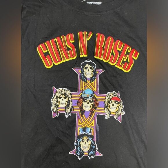 Guns N Roses Graphic T-shirt Women Small Black Short Sleeve Music - Picture 2 of 5